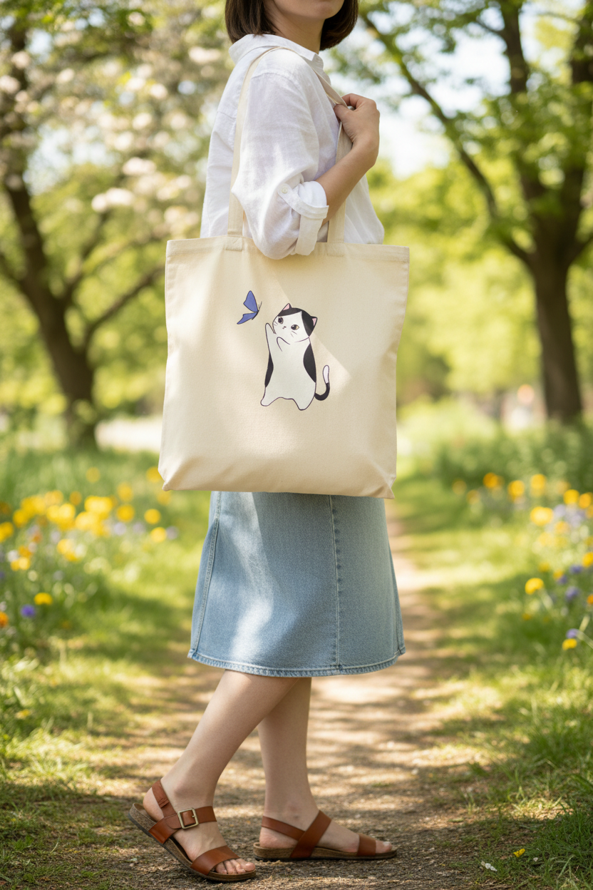 Butterfly Cat Tote
