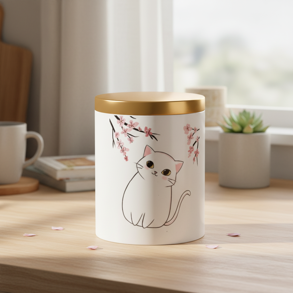 Sakura Cat canister