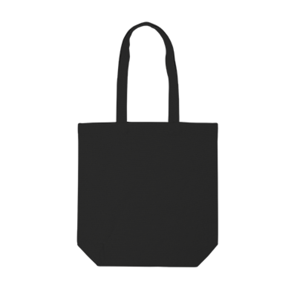 Nyan Nyan Cute Cat Canvas Tote (Black)