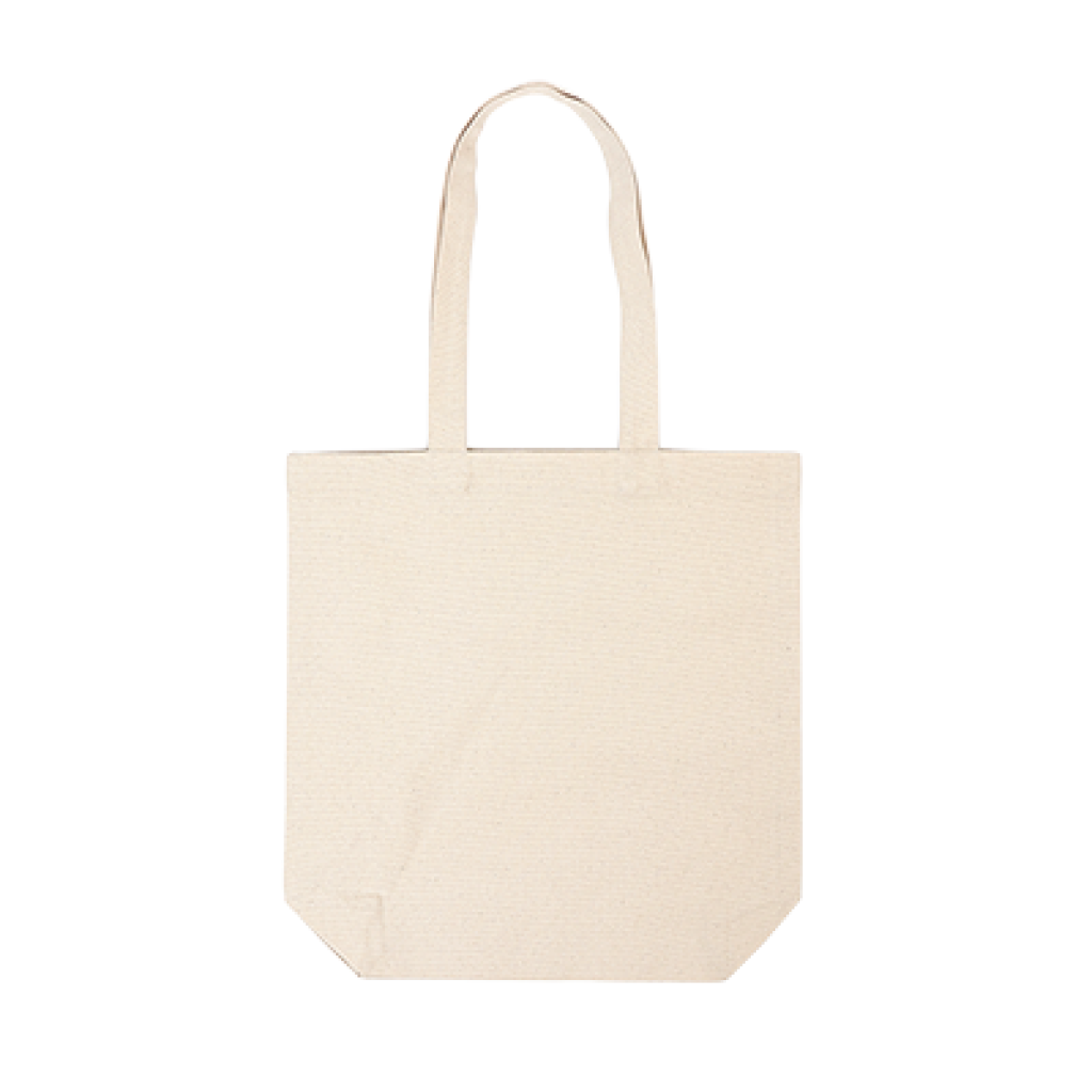 Nyan Nyan Sitting Cat Canvas Tote (White)